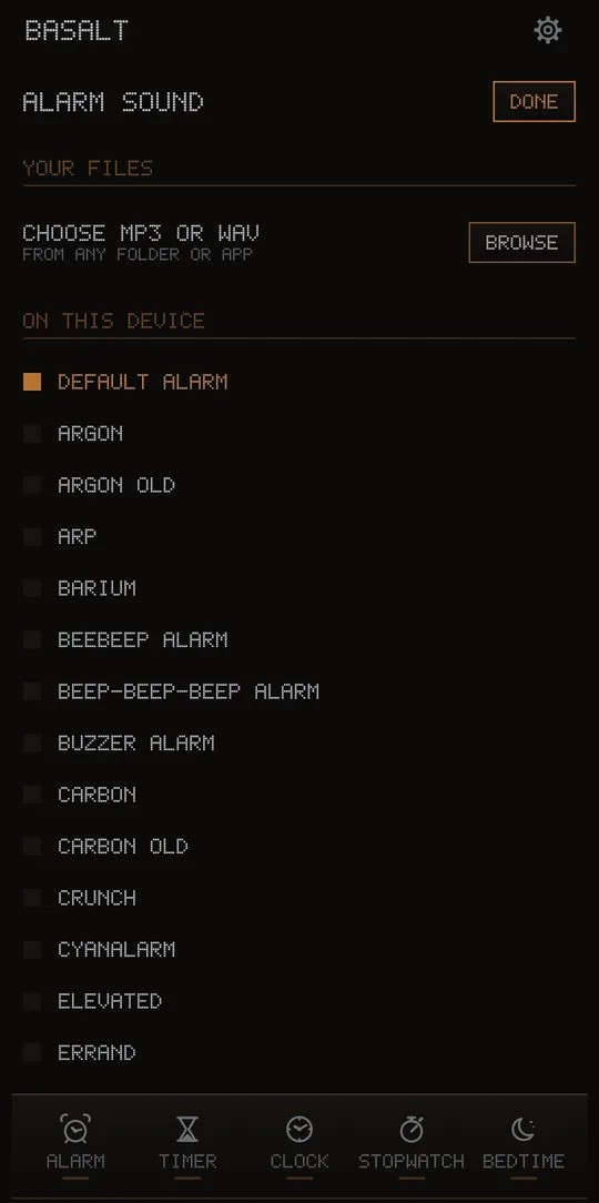 Pick the section that plays