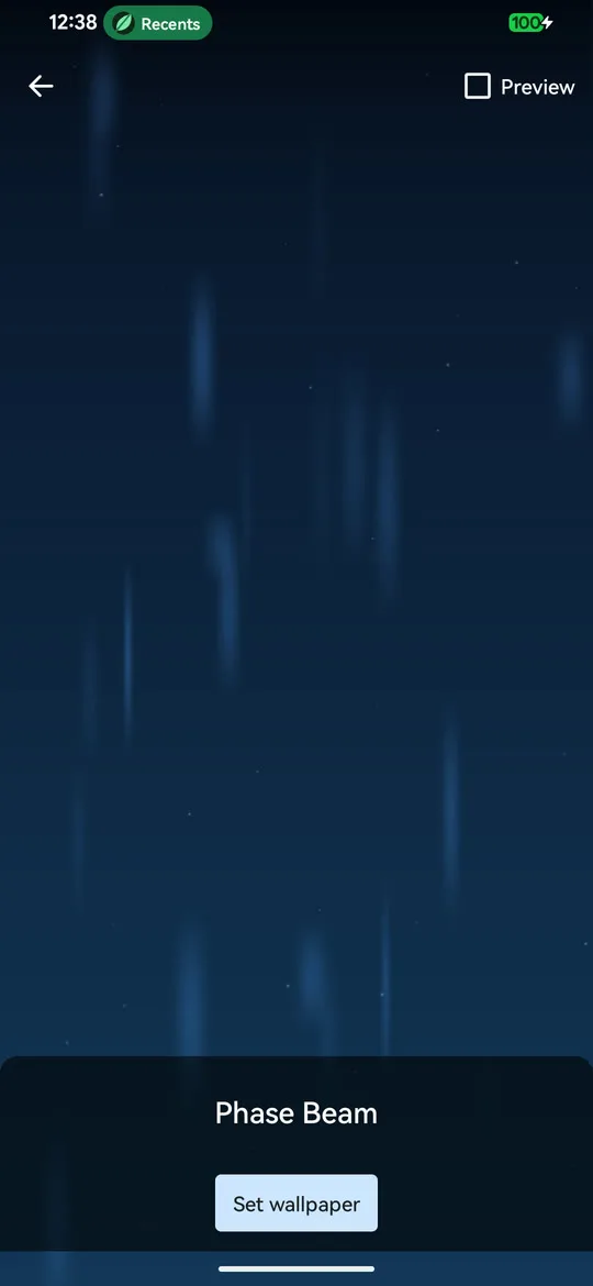 A wallpaper running